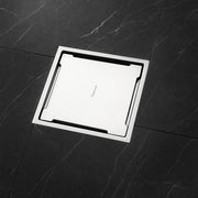 Specule Quartz Square Floor Drain 5x5 Inches – SS 304 Flat Cut with Cockroach Trap by Specule